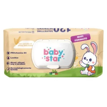 BABYSTAR SALVIETTINE BEBE' AVENA 120 pz