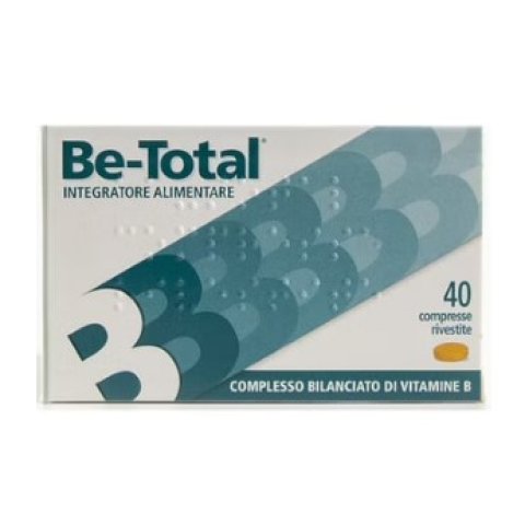 Be-Total 40 Compresse - Integratore alimentare di vitamine B per il sistema immunitario Be-Total 40 Compresse - Integratore alimentare di vitamine B per il sistema immunitario