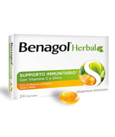BENAGOL Herbal 24 pastiglie gusto Miele