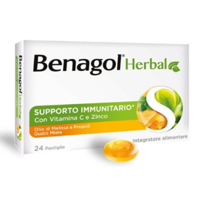 BENAGOL Herbal 24 pastiglie gusto Miele
