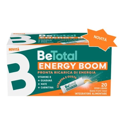 BETOTAL ENERGY BOOM 20 STICK INTEGRATORE ALIMENTARE BETOTAL ENERGY BOOM 20 STICK INTEGRATORE ALIMENTARE