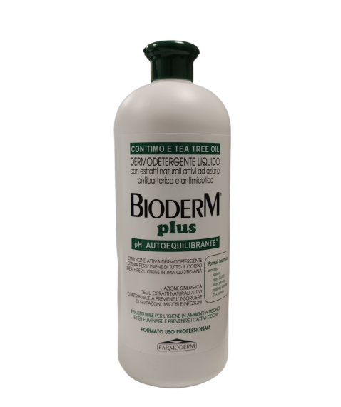 Bioderm Plus Detergente Liquido Antibatterico con Timo e Tea Tree Oil  1 Lt