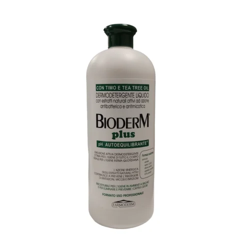 Bioderm Plus Detergente Liquido Antibatterico con Timo e Tea Tree Oil 1 Lt Bioderm Plus Detergente Liquido Antibatterico con Timo e Tea Tree Oil 1 Lt