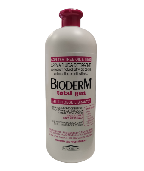 Bioderm Total Gen Crema Fluida Detergente Dermoprotettiva 1 Lt