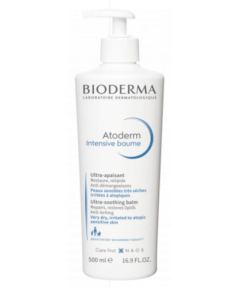 Bioderma Atoderm Intensive Baume 500 ml - Balsamo intensivo relipidante e antiprurito per pelli da molto secche irritate ad atopiche
