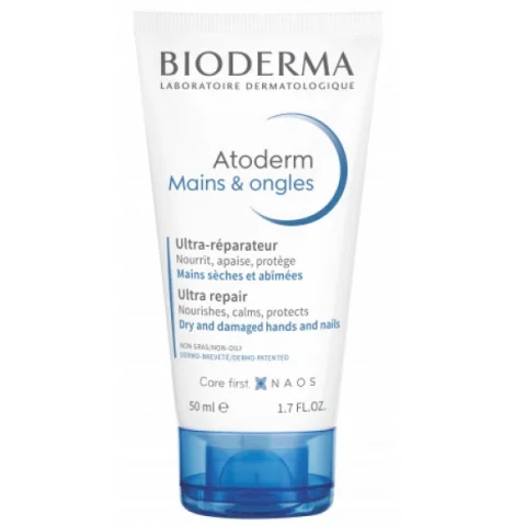 Bioderma Atoderm Crema Mani Riparatrice 50 ml - Per mani secche e aggredite nutre e protegge 