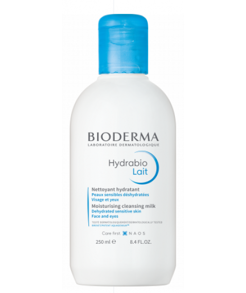 Bioderma Hydrabio Lait 50 ml - Latte Detergente Struccante Pelle Sensibile Disidratata 