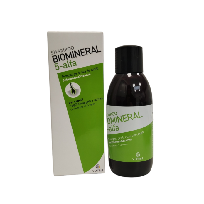 Biomineral 5-alfa shampoo Trattamento anticaduta e sebonormalizzante