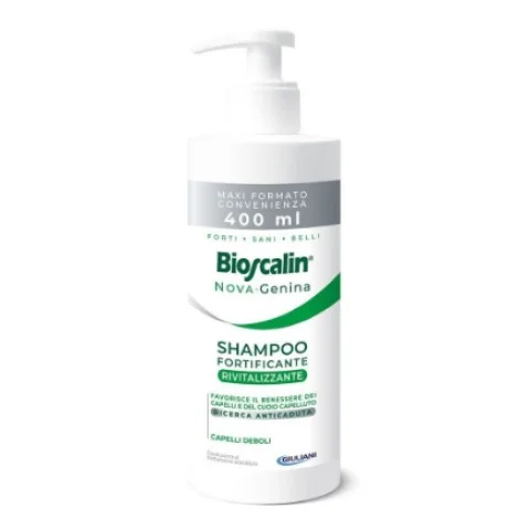 Bioscalin Nova Genina Shampoo Fortificante Rivitalizzante Anticaduta Capelli Uomo Donna Maxi Formato 400 ml Bioscalin Nova Genina Shampoo Fortificante Rivitalizzante Anticaduta Capelli Uomo Donna Maxi Formato 400 ml