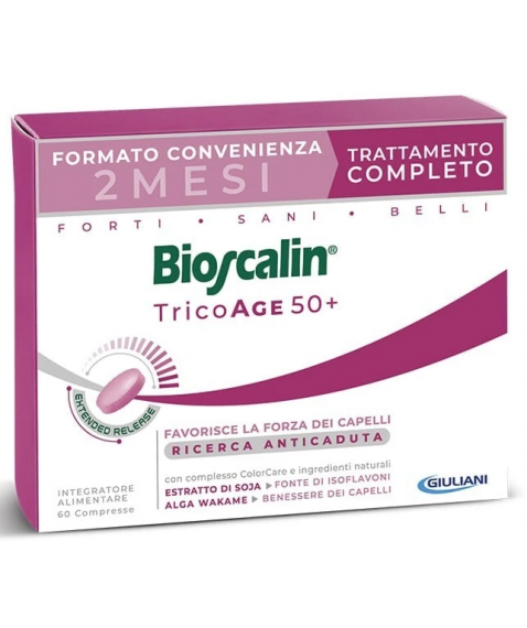 Bioscalin Tricoage 60 Compresse - Integratore per capelli assottigliati e diradati per Donna 50+