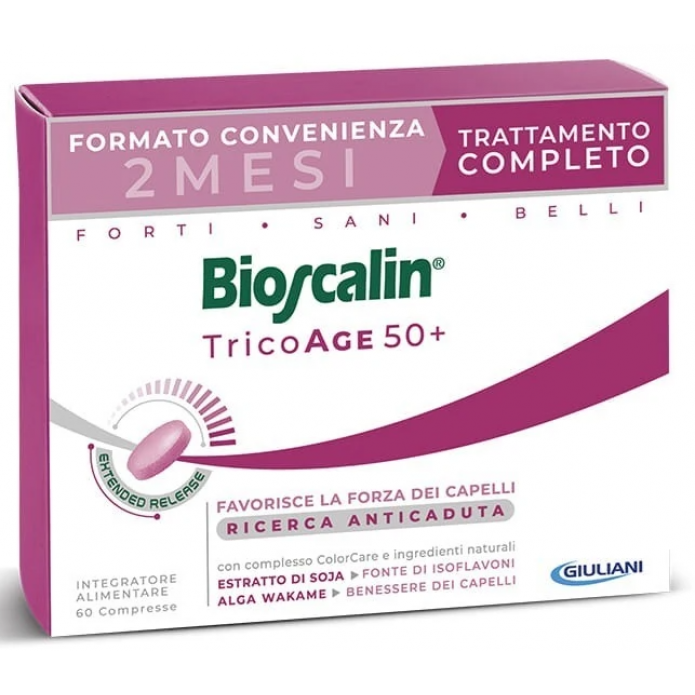 Bioscalin Tricoage 60 Compresse - Integratore per capelli assottigliati e diradati per Donna 50+
