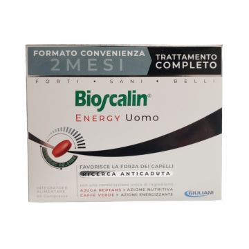 Bioscalin Energy Uomo  Capelli 60 Compresse 2 Mesi Trattamento Completo