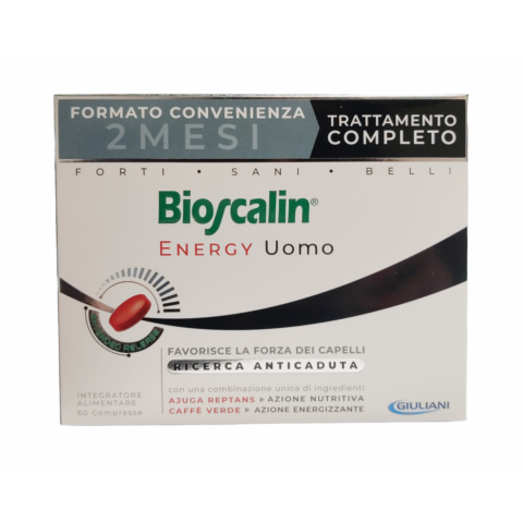 Bioscalin Energy Uomo  Capelli 60 Compresse 2 Mesi Trattamento Completo