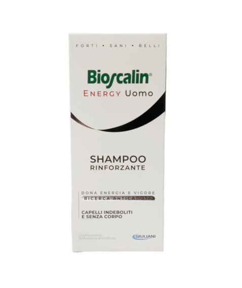  Bioscalin Energy Uomo Shampoo Rinforzante 200 ml - Per capelli indeboliti e senza corpo