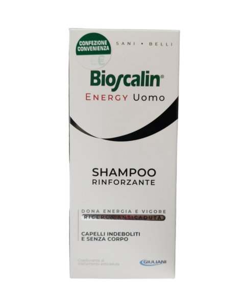  Bioscalin Energy Uomo Shampoo Rinforzante Anticaduta Capelli 200 ml 
