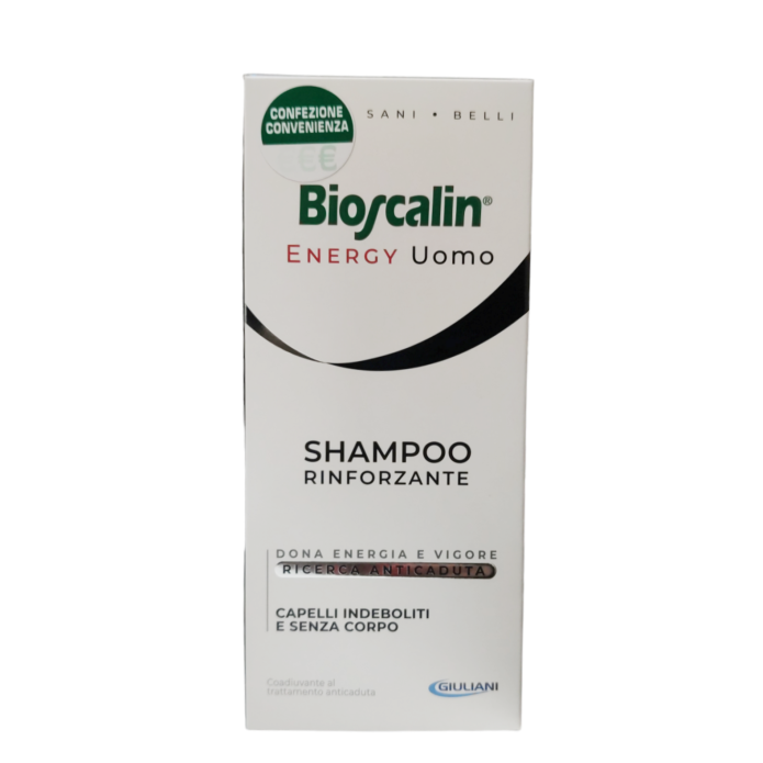  Bioscalin Energy Uomo Shampoo Rivitalizzante 200 ml - Coadiuvante al trattamento anticaduta