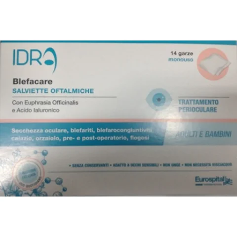 BLEFACARE IDRA GARZE OCULARI 14 pz