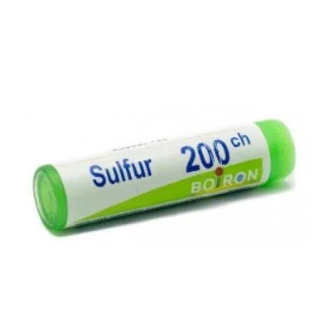 Boiron Sulfur 200CH Globuli Tubo Monodose 1gr - Medicinale Omeopatico con azione disintossicante Boiron Sulfur 200CH Globuli Tubo Monodose 1gr - Medicinale Omeopatico con azione disintossicante
