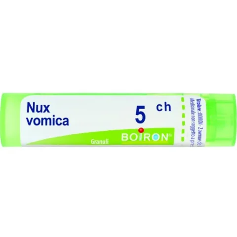 Boiron Nux Vomica 5CH 80 Granuli 4 gr - Medicinale Omeopatico per l'ipersensibilità Boiron Nux Vomica 5CH 80 Granuli 4 gr - Medicinale Omeopatico per l'ipersensibilità