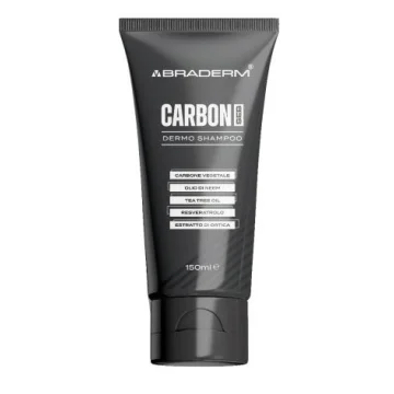 BRADERM CARBON DERMO SHAMPOO al Carbone Vegetale 150ml