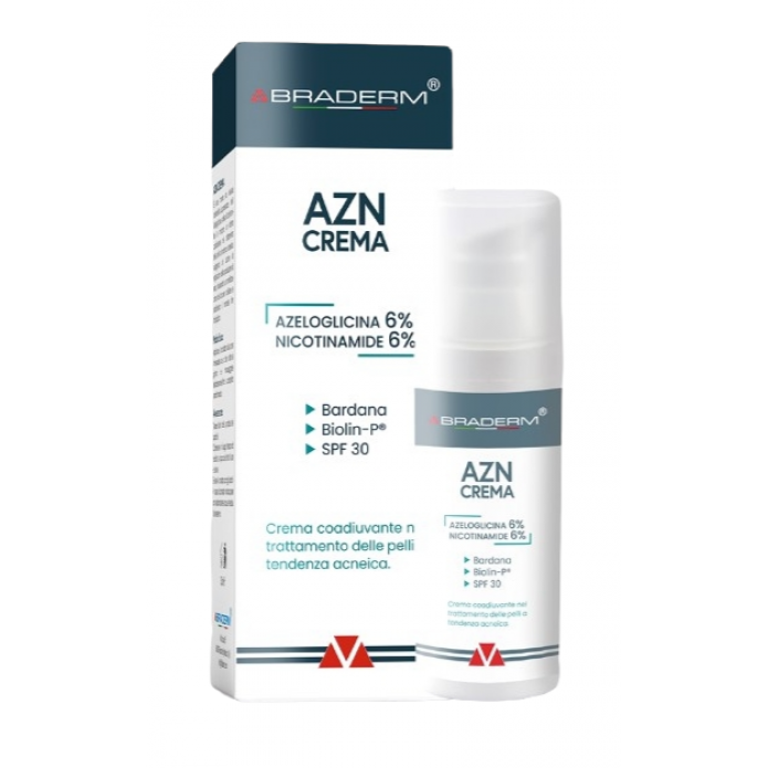 Braderm Azn Crema 30 ml - Per il trattamento delle pelli a tendenza acneica