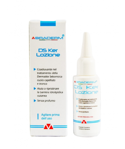Braderm Ds Ker Lozione 50 ml - Per il trattamento della dermatite seborroica cuoio capelluto e tronco