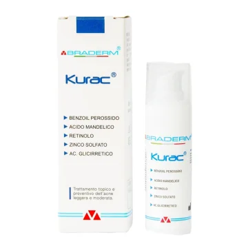 Braderm Kurac 30 ml - Trattamento per la cura dell&rsquo;acne leggera e moderata