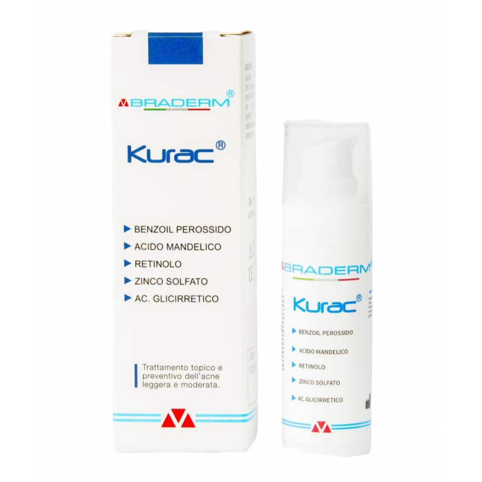 Braderm Kurac 30 ml - Trattamento per la cura dell’acne leggera e moderata