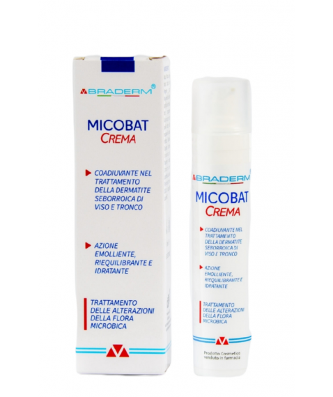 Braderm Micobat Crema 50 ml - Per il trattamento della dermatite seborroica di viso e tronco
