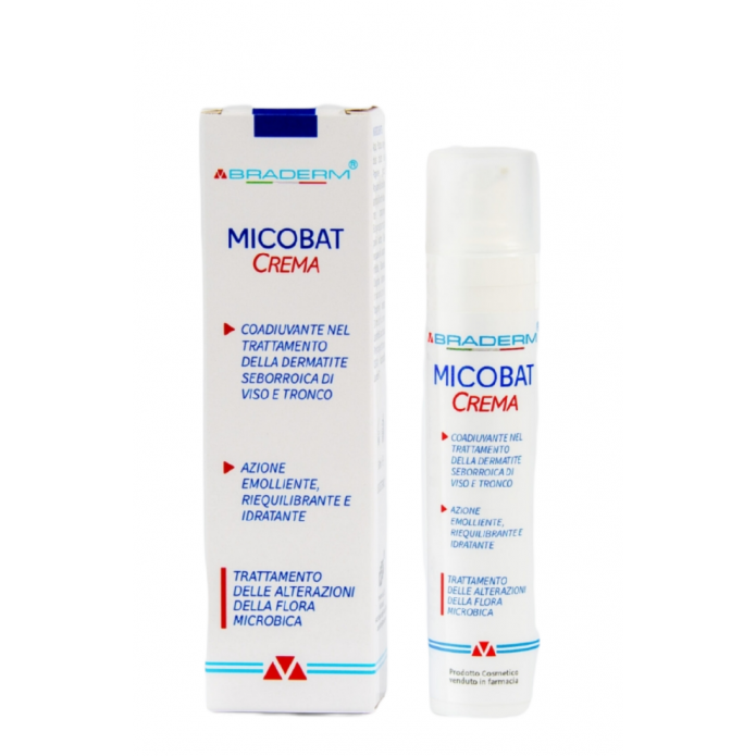 Braderm Micobat Crema 50 ml - Per il trattamento della dermatite seborroica di viso e tronco