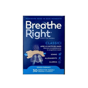 Breathe Right Cerotti Nasali Grandi Classici 30 Pezzi