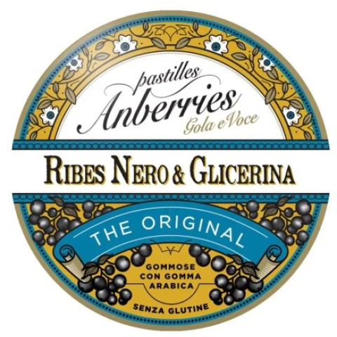 Anberries Caramelle Classiche Ribes Nero e Glicerina