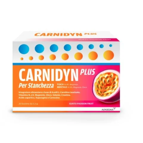 CARNIDYN PLUS 20 BUSTINE FRUTTO DELLA PASSIONE CARNIDYN PLUS 20 BUSTINE FRUTTO DELLA PASSIONE