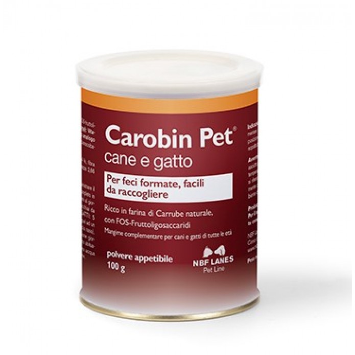 Carobin Pet Cane e Gatto Polvere 100 gr - Per feci formate facili da raccogliere