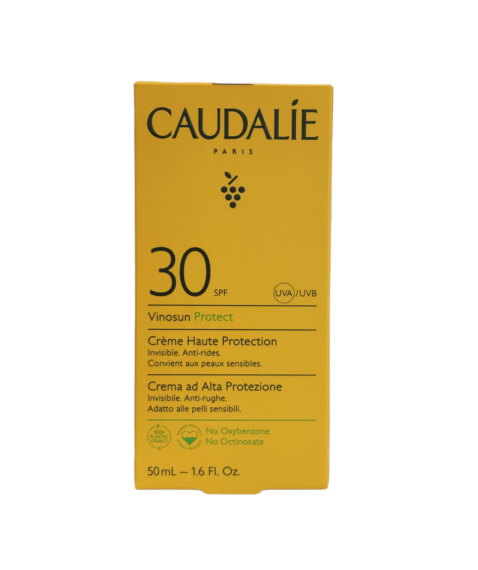 Vinosun Protect Caudalie Crema Alta Protezione SPF30 Viso Collo 50 ml