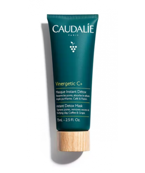 Caudalie Vinergetic C+ Maschera Instant Detox 75 ml - Elimina le impurità l'eccesso di sebo e restringe i pori