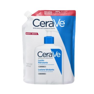 CeraVe Lozione Idratante Corpo – Ricarica Ecologica 473 ml per Pelle Normale o Secca