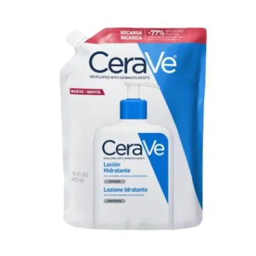 CeraVe Lozione Idratante Corpo &ndash; Ricarica Ecologica 473 ml per Pelle Normale o Secca