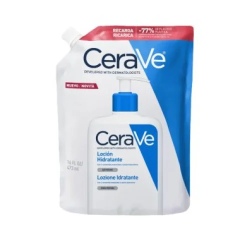CeraVe Lozione Idratante Corpo &ndash; Ricarica Ecologica 473 ml per Pelle Normale o Secca