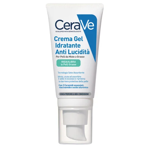 Cerave Crema Viso Idratante Anti-Lucidit&agrave; pelli da miste a grasse 52ml