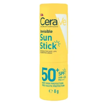 CERAVE STICK SOLARE INVISIBILE PER VISO E LABBRA SPF50+ 8 grammi