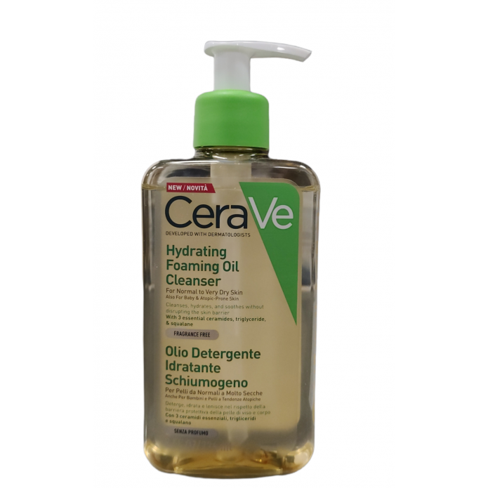 CeraVe Olio Detergente Idratante Schiumogeno 236 ml - Per pelli da normali a secche