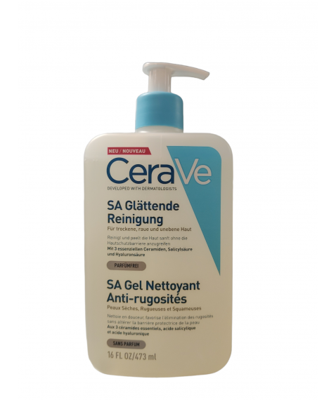 CeraVe SA Detergente Levigante 473 ml - Per pelli molto secche ruvide e screpolate