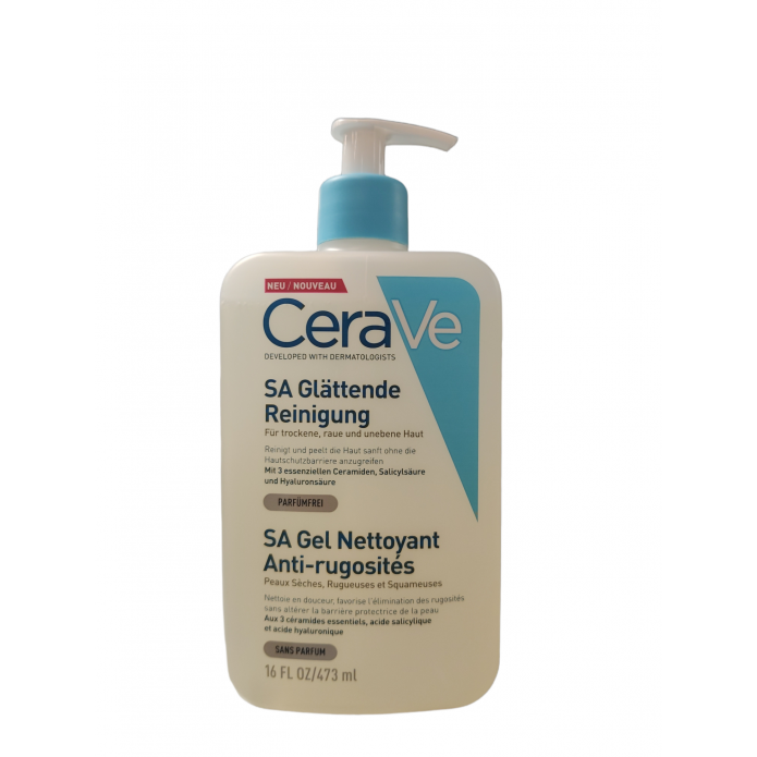 CeraVe SA Detergente Levigante 473 ml - Per pelli molto secche ruvide e screpolate