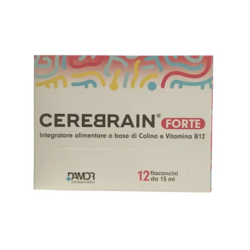Cerebrain Forte 12 Flaconcini da 15 ml - Integratore per sistema nervoso e memoria