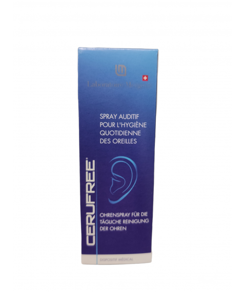 Cerufree Spray Auricolare per l'Igiene Quotidiana delle Orecchie 30 ml