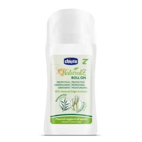 Chicco Roll On NaturalZ Protettivo & Rinfrescante Antizanzare Beb&egrave; e Bambini 2M+ 60 ml