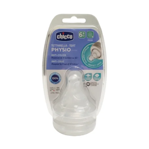 Chicco Tettarella Physio in Silicone Anti-Colica 6Mesi+ 2 Pezzi