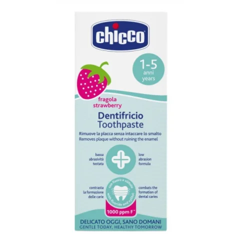 Chicco Dentifricio Gusto Fragola 1-5 Anni Tubo 50 ml