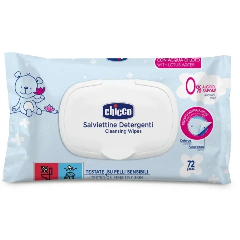 Chicco Salviettine Detergenti da 0Mesi+ 72 Pezzi